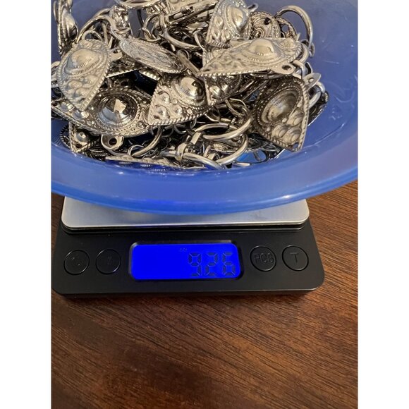 Metal Chain Belt Whimsigoth Gypsy Charms Witchy Festival Celestial Silver Long - Picture 8 of 8